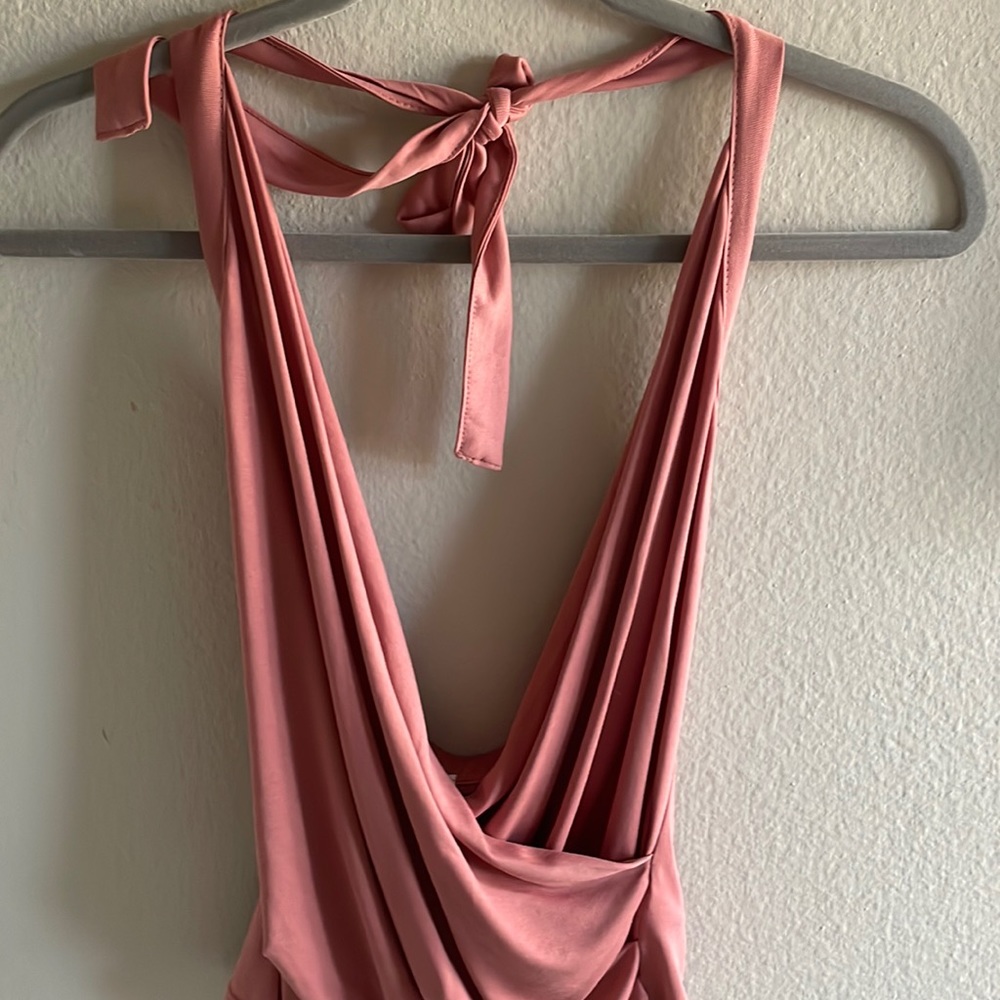Pink/Salmon Halter Too from Anthropologie. Never worn with tags
